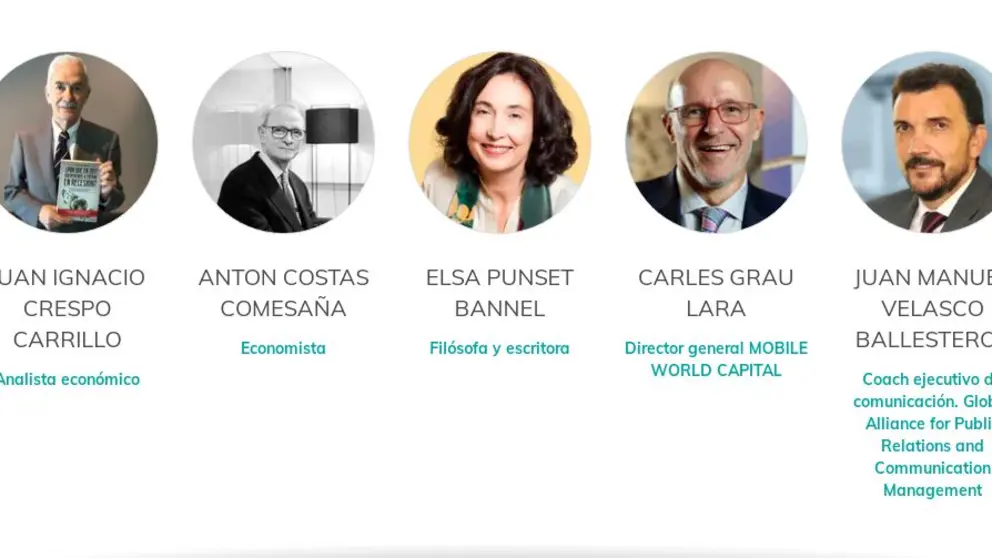 Algunos de los ponentes de la jornada "El mundo que viene".