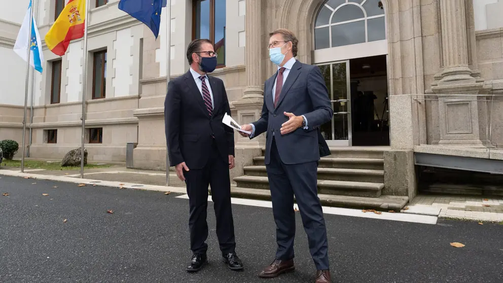 El alcalde de Ferrol, &Aacute;ngel Mato, junto al presidente de la Xunta, Alberto N&uacute;&ntilde;ez Feij&oacute;o./D.CABEZ&Oacute;N.