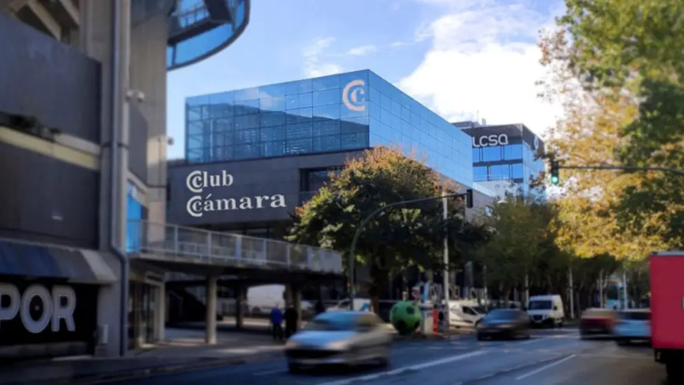Recreaci&oacute;n de la ubicaci&oacute;n del Club C&aacute;mara Noroeste en el edificio de la Casa del Agua de A Coru&ntilde;a.