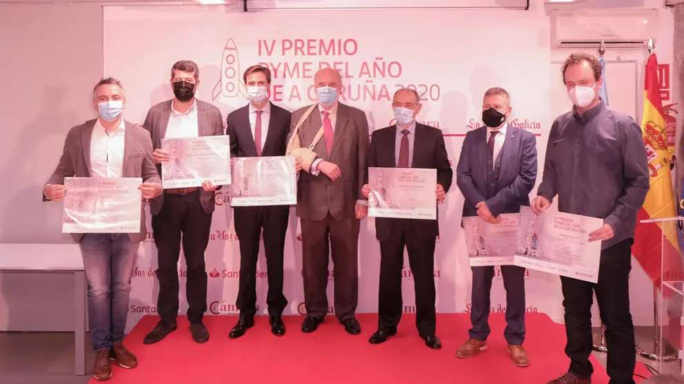 Galardonados en los Premios Pyme del A&ntilde;o A Coru&ntilde;a 2020.