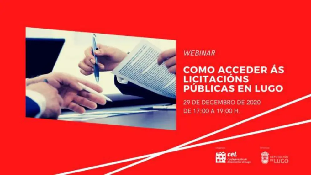 CEL y Diputaci&oacute;n organizan un webinar para informar sobre los procedimientos de licitaci&oacute;n p&uacute;blica