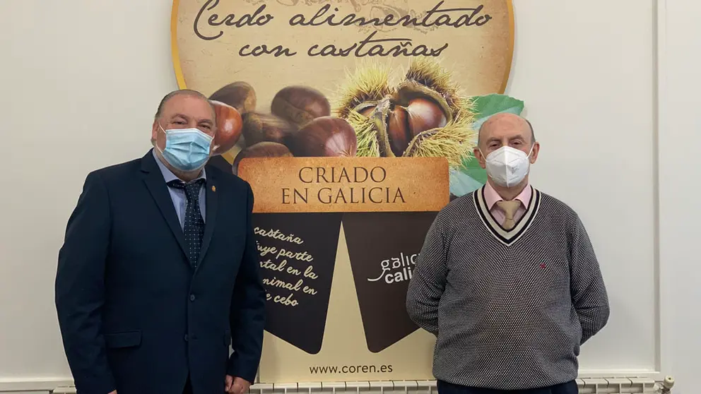 Jes&uacute;s Quint&aacute;, gerente de Alib&oacute;s,y Manuel G&oacute;mez-Franqueira, presidente del Grupo Coren.