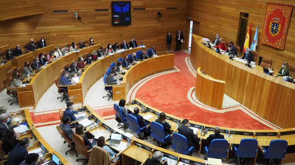 Sesi&oacute;n plenaria del Parlamento de Galicia.