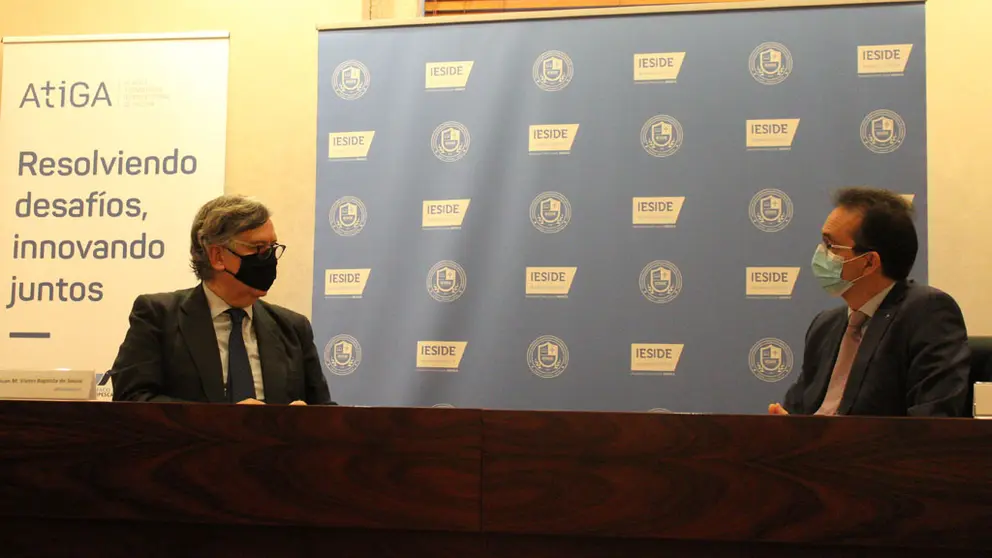 Juan Vieites, presidente de ATIGA, y Pedro Otero, presidente de IESIDE.