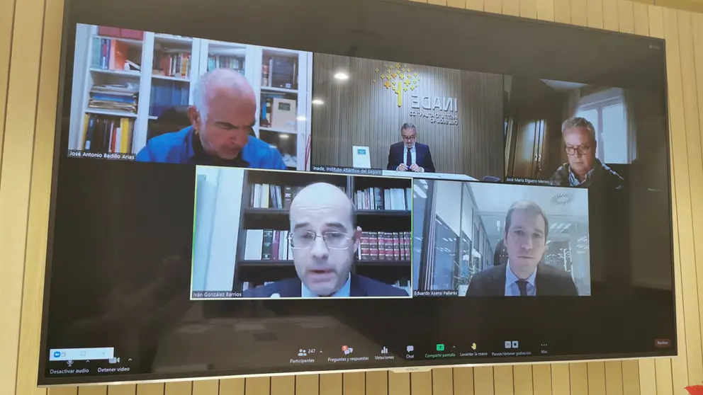 Participantes en el Foro Inade virtual sobre responsabilidades derivadas del covid-19.