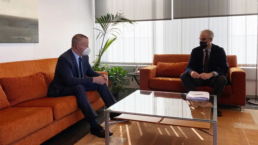 Jorge Cebreiros y Francisco Conde, en su encuentro.
