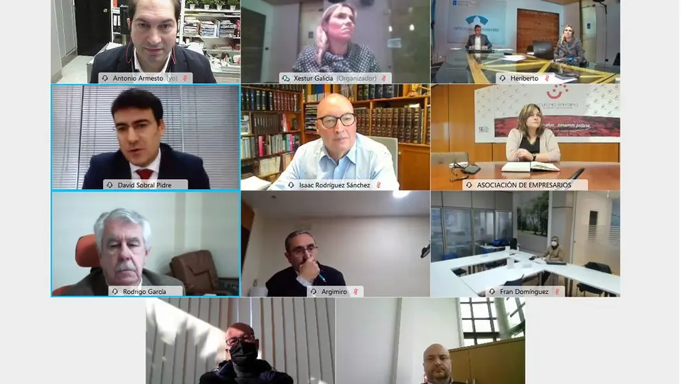 Miembros de Fegape en reuni&oacute;n online con el director del IGVS y otros cargos de Xestur.
