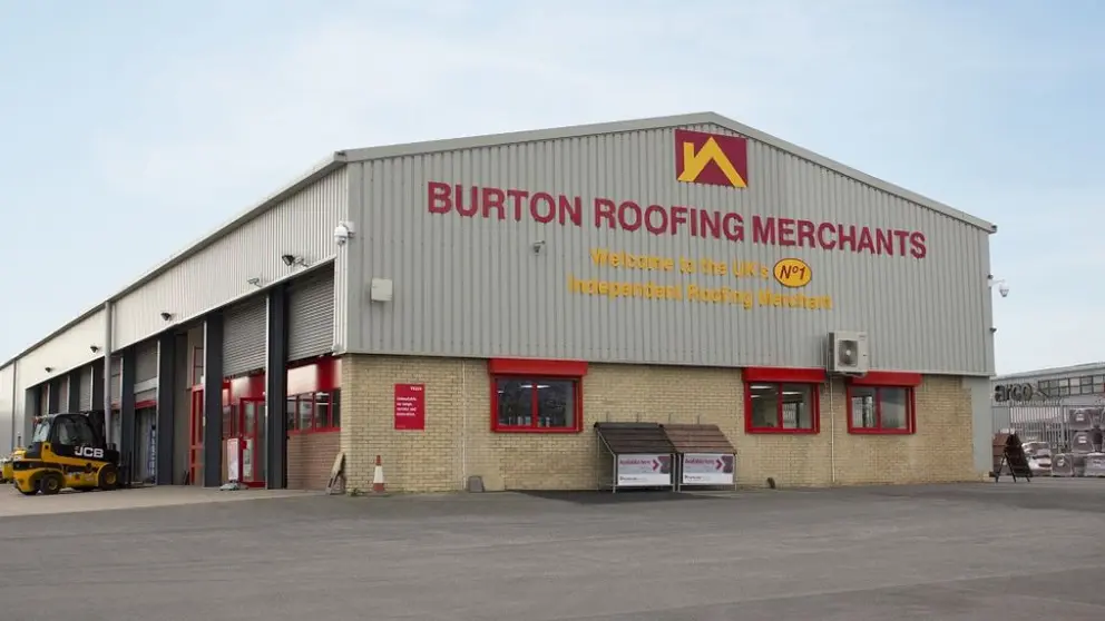 Instalaciones de Burton Roofing Merchants en Sheffield, Reino Unido.