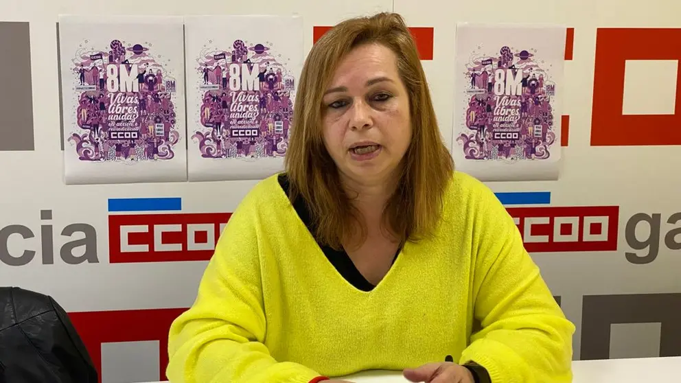 A secretaria de Muller e Igualdade do Sindicato Nacional de CCOO de Galicia, Mamen Sabio.