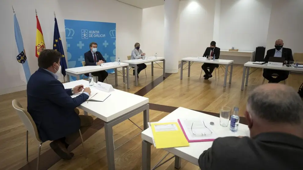 Primera reuni&oacute;n del grupo de trabajo postbrexit en el seno del Consello Galego de Pesca./A.VARELA.