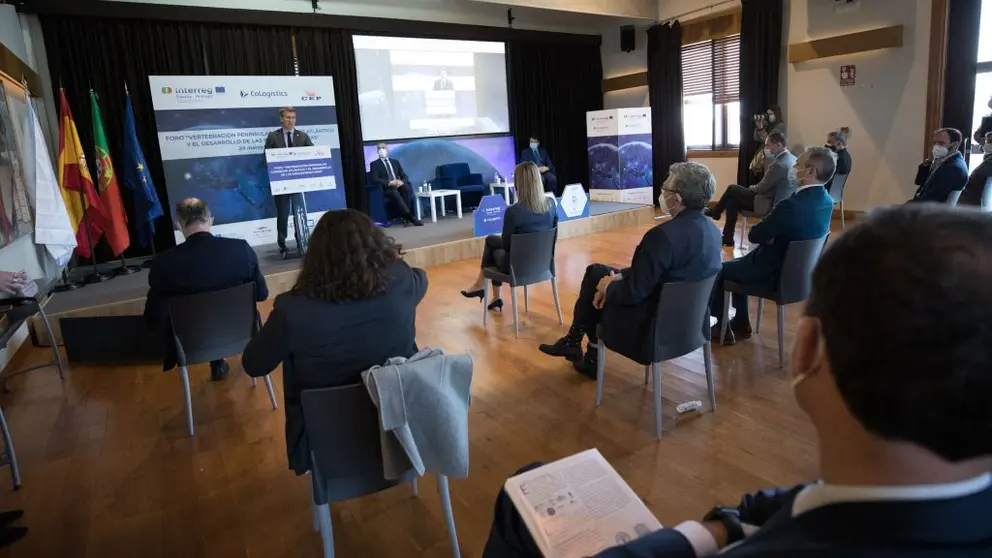 Intervenci&oacute;n de N&uacute;&ntilde;ez Feij&oacute;o en la clausura del foro CoLogistics &lsquo;Vertebraci&oacute;n peninsular: Corredor Atl&aacute;ntico y el desarrollo de las infraestructuras', celebrado en Vigo.
