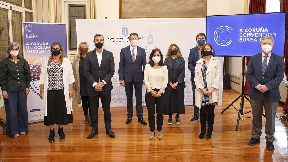 Representantes de las entidades que promueven A Coru&ntilde;a Convention Bureau.
