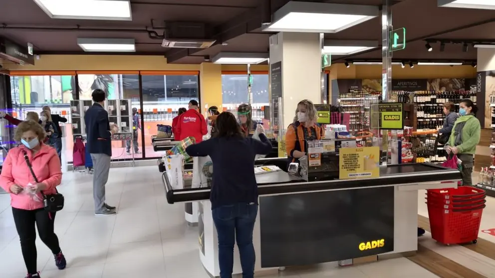 Un supermercado Gadis en Milladoiro (Ames.)