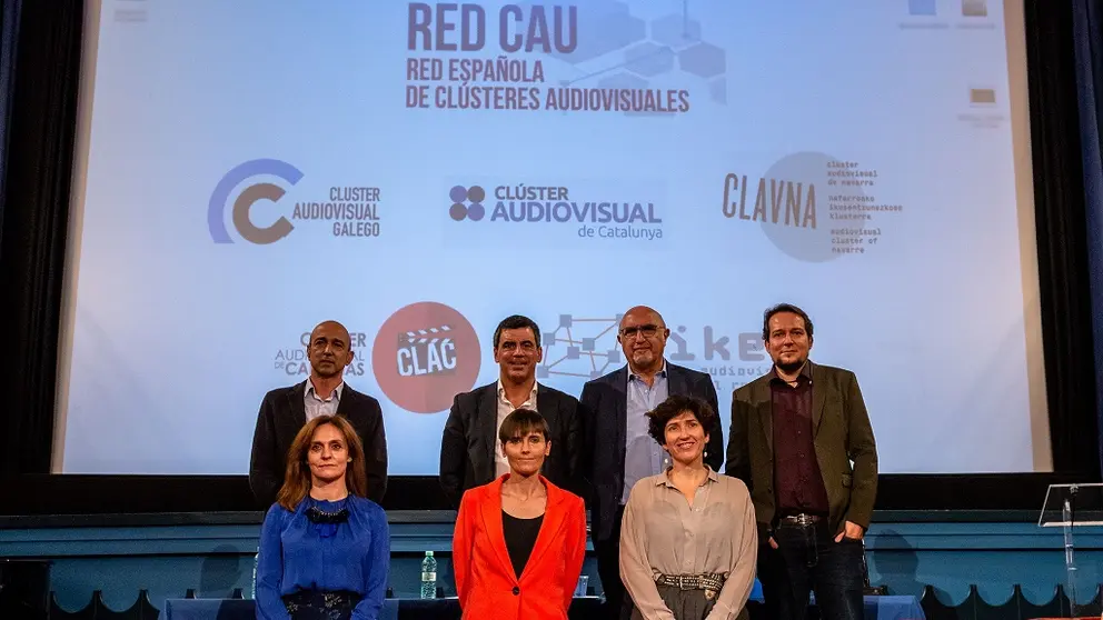 Representantes de los cl&uacute;steres integrados en la Red Espa&ntilde;ola de Cl&uacute;steres Audiovisuales./SANTIAGO PIXEL.