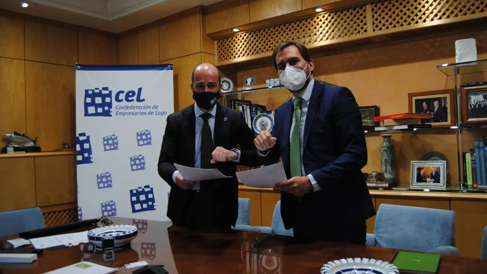 Borja Cancela, director comercial de Iberdrola, y Jaime L&oacute;pez, secretario general de la CEL.