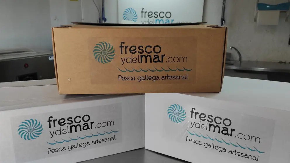 Fresco y del Mar enviar&aacute; sus pescados y mariscos en cajas de cart&oacute;n.