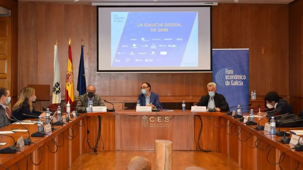 Xornada "A Galicia Dixital de 2040" celebrada en Santiago.