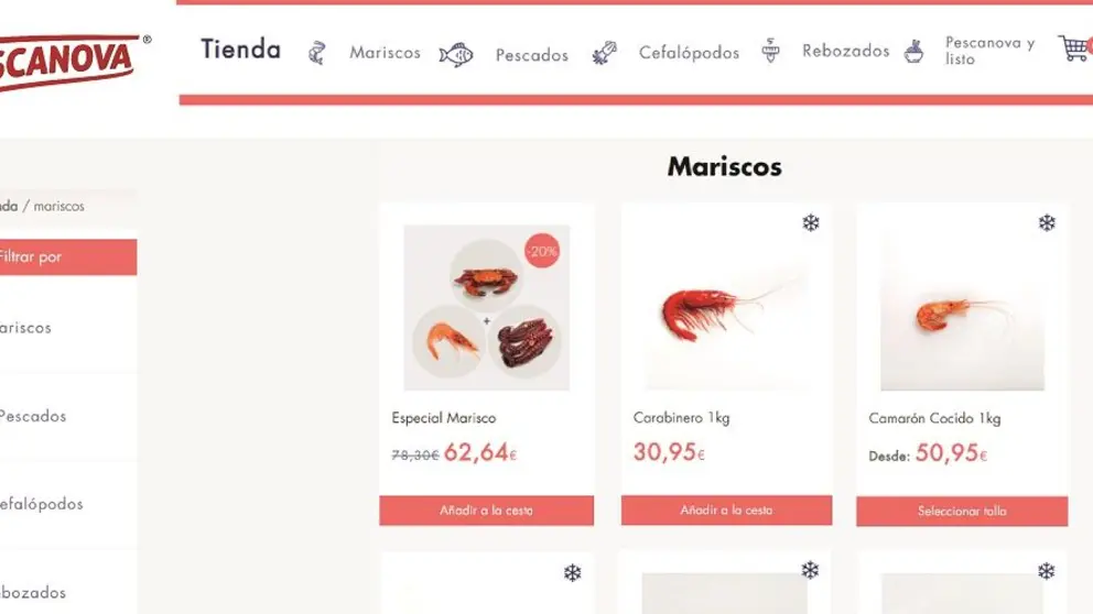 Galicia es uno de los territorios donde est&aacute;n disponible la tienda online de Pescanova.