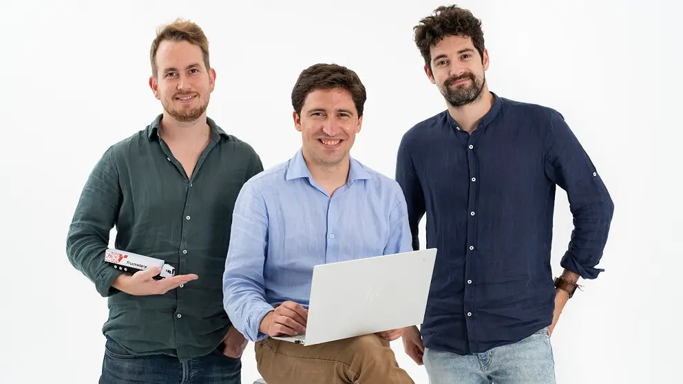 Gabor Balogh, Luis Bardaj&iacute; y Ram&oacute;n Castro (de izda a dcha), fundadores de Trucksters.
