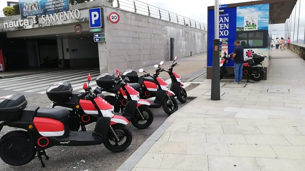 Grupo Breog&aacute;n estrena este verano un servicio de motosharing en O Grove y Sanxenxo.