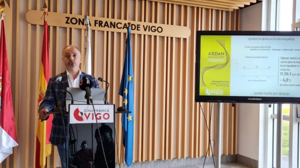 David Regades, en la presentaci&oacute;n del informe Ard&aacute;n 2021.