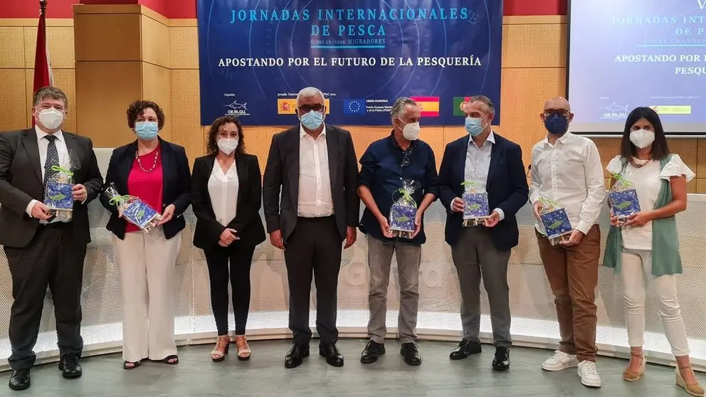 Participantes en las Jornadas Internacionales de Pesca de Orpagu.