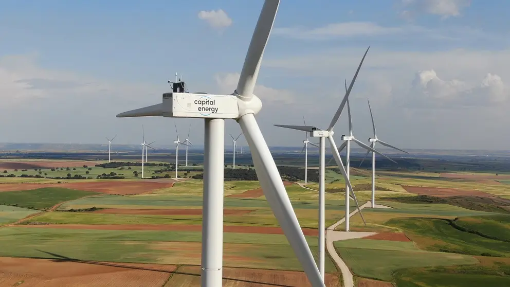 Un parque e&oacute;lico de Capital Energy.