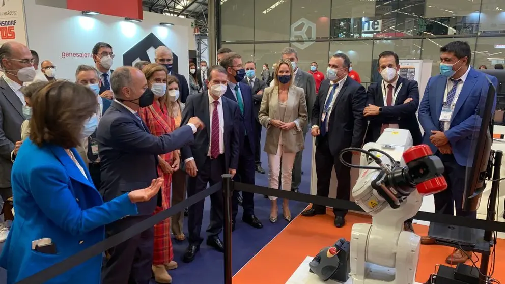 Recorrido por los stands de Mindtech de las autoridades.