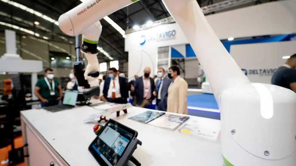 Un stand de una empresa en Mindtech, la