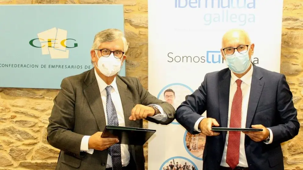El convenio ha sido suscrito por Juan Manuel Vieites, presidente de la Confederaci&oacute;n de Empresarios de Galicia, y por Javier Fl&oacute;rez Arias, director territorial de Ibermutua gallega.