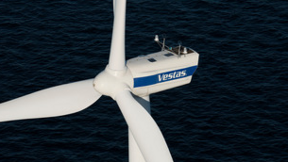 Turbina e&oacute;lica fabricada por Vestas./WEB VESTAS.