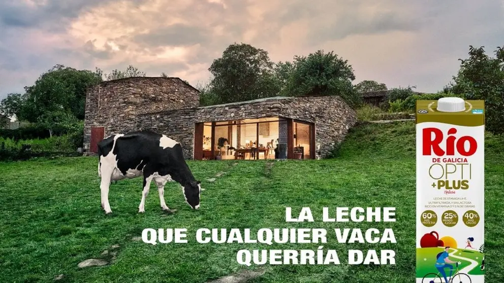 Imagen promocional de la nueva leche R&iacute;o OPTI+Plus.