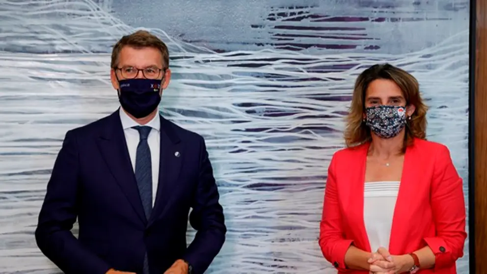 El presidente de la Xunta se reuni&oacute; esta tarde con la vicepresidenta tercera y ministra para la Transici&oacute;n Ecol&oacute;gica y el Reto Demogr&aacute;fico, Teresa Ribera.