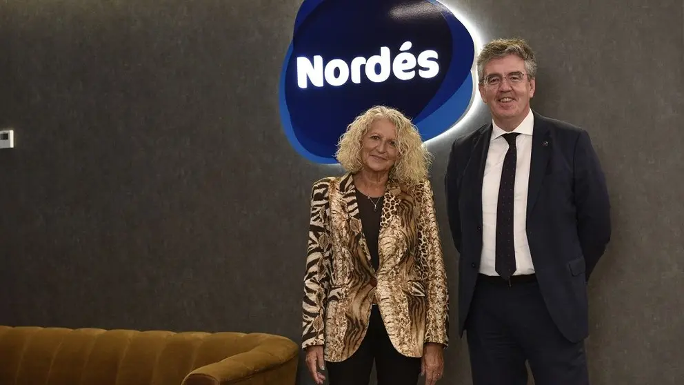Carmen L&oacute;pez Olmedo y Mario Barcenilla en la apertura de la sede de Nord&eacute;s Club Empresarial.