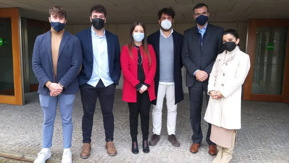Directivos de Bioga y Azierta.