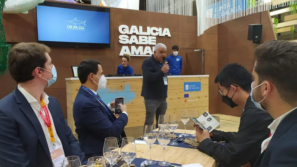 Presentaci&oacute;n de los productos de Orpagu en la pasada feria Gourmets, en Madrid