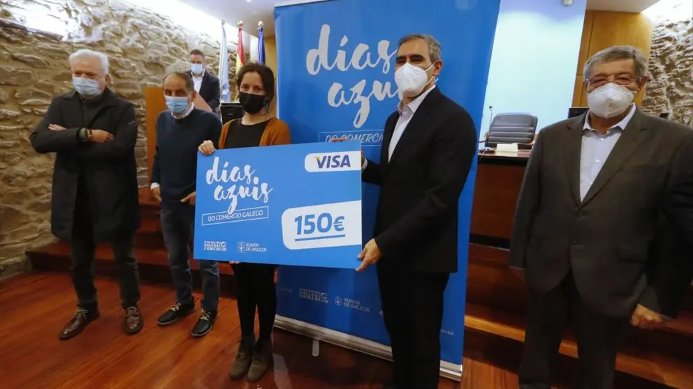 Acto de entrega dos premios das campa&ntilde;as D&iacute;as Azuis do Comercio Galego.