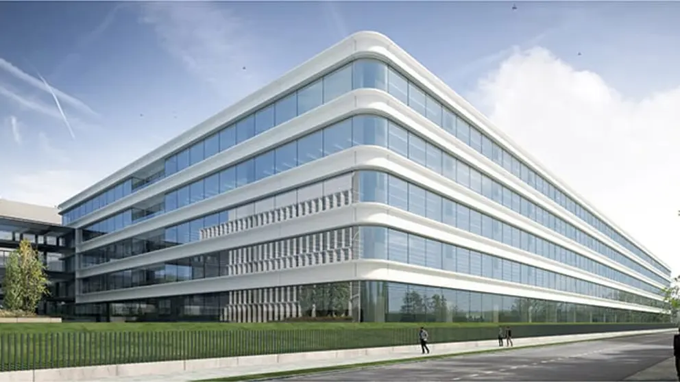 Imagen del proyecto del nuevo edificio de Zara en Arteixo.