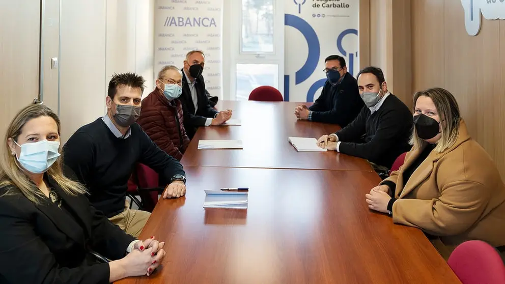 Reuni&oacute;n de la junta directiva del Pol&iacute;gono de Carballo con el de Abanca,