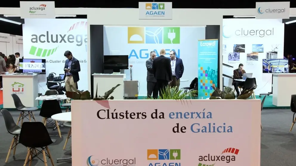 Stands de los cl&uacute;steres de energ&iacute;a de Galicia en la &uacute;ltima edici&oacute;n de Enerx&eacute;tika.