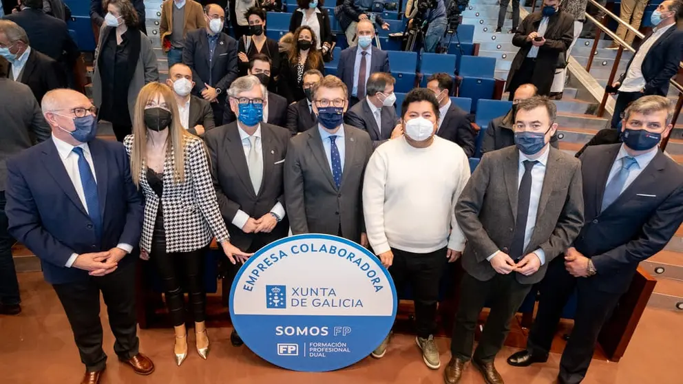 Acto de reconocimiento a las empresas colaboradoras con la FP dual en la Cidade da Cultura./D.CABEZ&Oacute;N.XUNTA DE GALICIA.