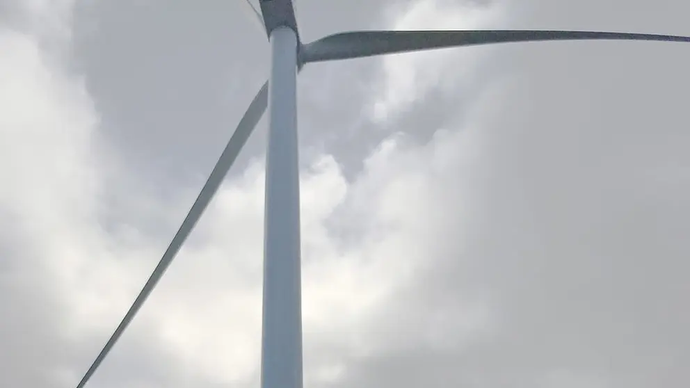 Un aerogenerador en un parque e&oacute;licode de Enel Green Power Espa&ntilde;a en la provincia de Lugo.