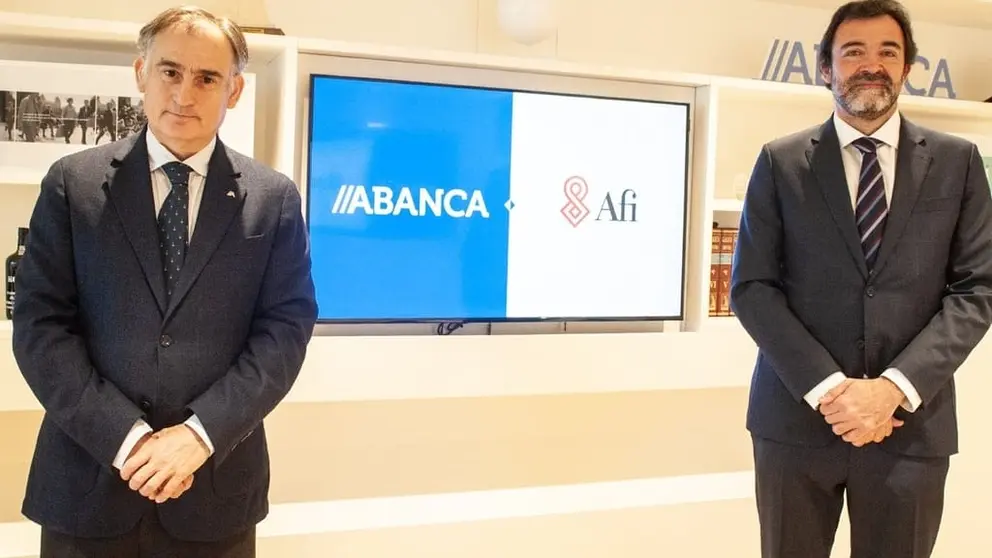 uan Luis Vargas-Z&uacute;&ntilde;iga, director general de Mercado de Capitales, Gesti&oacute;n y Distribuci&oacute;n de Abanca, y C&eacute;sar Cantalapiedra, socio director del &aacute;rea de Finanzas P&uacute;blicas de Afi.