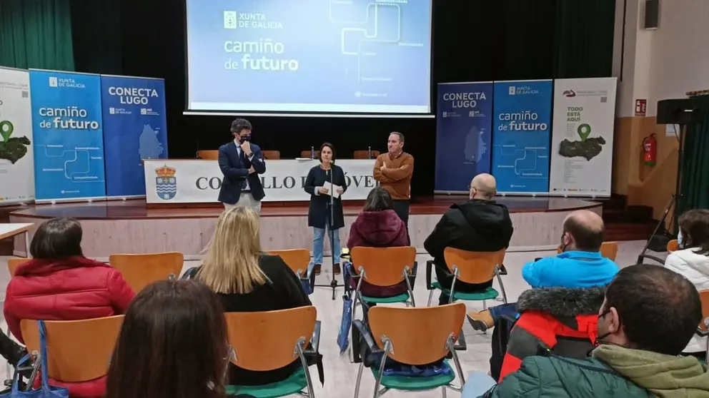 Parada de Cami&ntilde;o do Futuro en B&oacute;veda (Lugo).