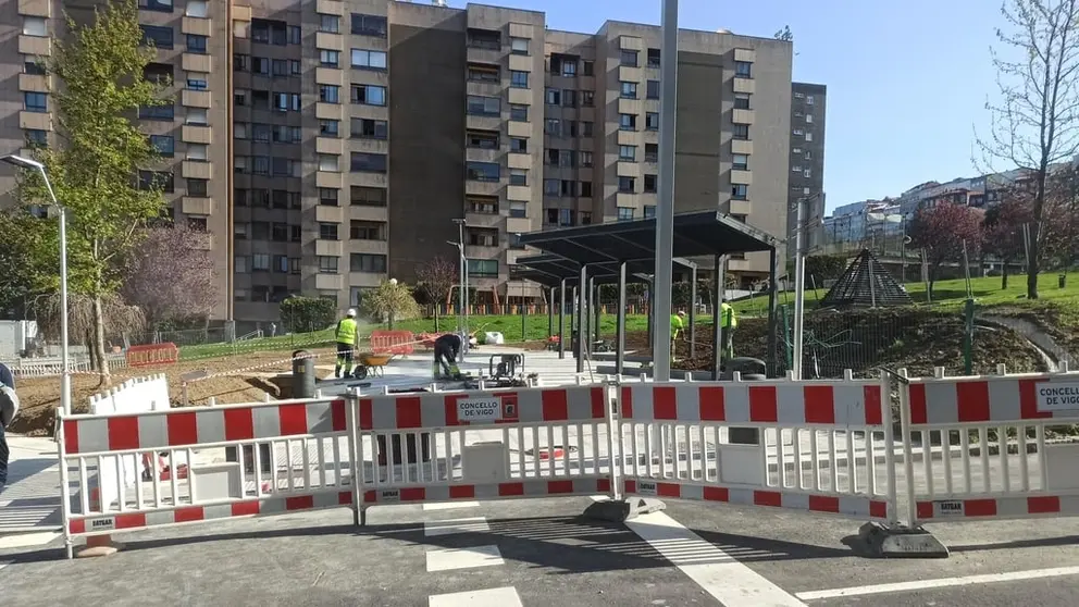 Una obra p&uacute;blica reciente en Vigo.