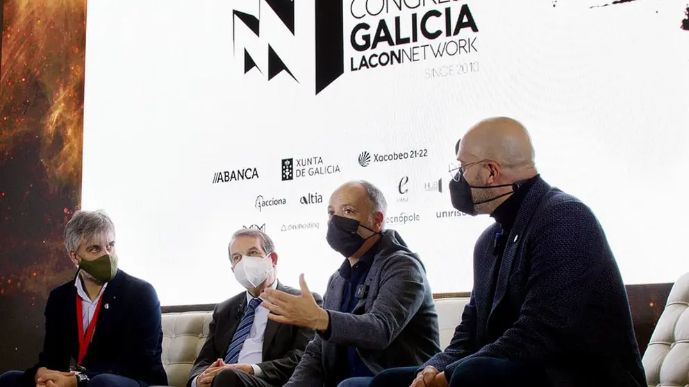 Inauguraci&oacute;n del Startup Congress Galicia, con Lalo, Abel Caballero, David Regades y Frankie G&oacute;mez.