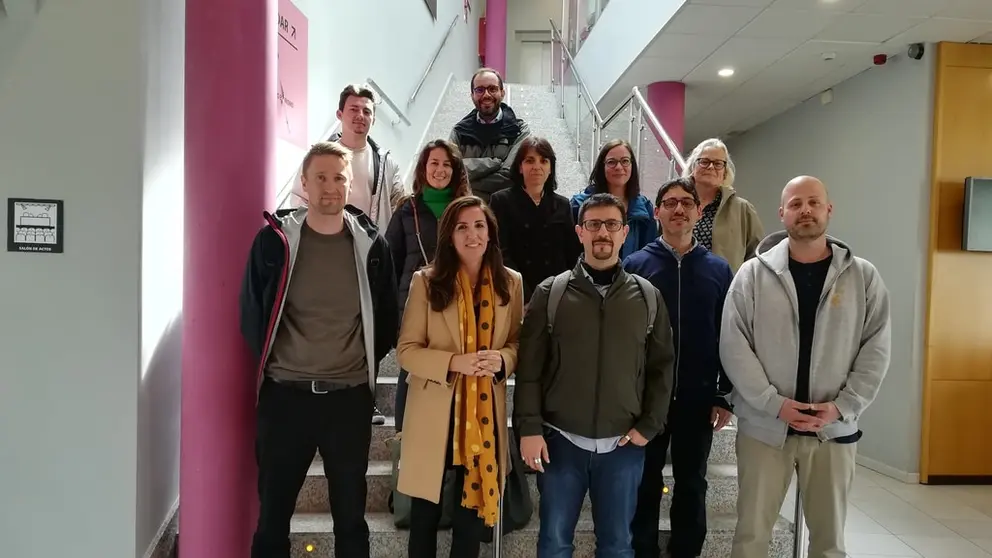 Socios del proyecto europeo "DUAL-Ad", en su primera reuni&oacute;n en el edificio Cersia de Santiago de Compsotela.