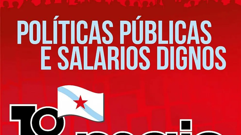 Cartel da convocatoria do Primeiro de Maio da CIG.