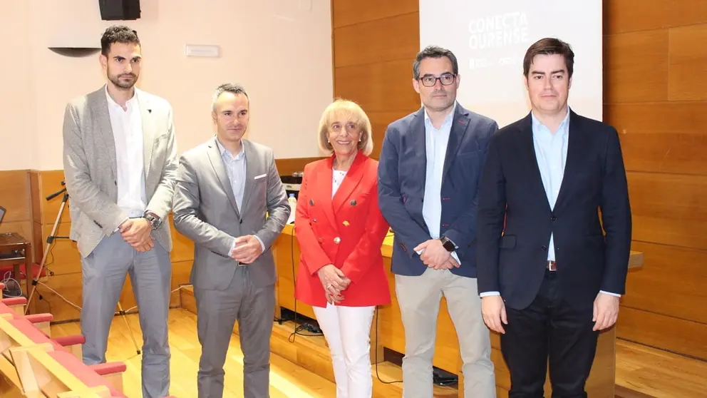 Representantes de Igape. CEO e UNVI, na xornada sobre os fondos Next Generation.