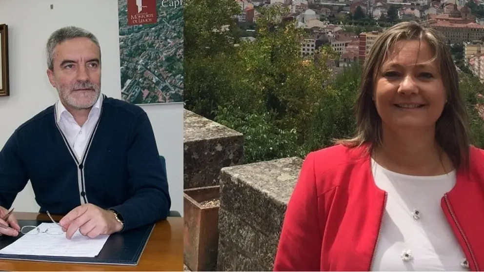 Severino Rodr&iacute;guez e Pilar L&oacute;pez, membros da asociaci&oacute;n Semente Ribeira Sacra.